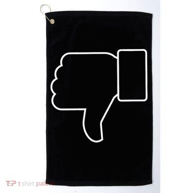 Thumbs Down Funny Jokes Sarcastic Golf Towel