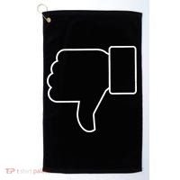 Thumbs Down Funny Jokes Sarcastic Golf Towel thumb 0