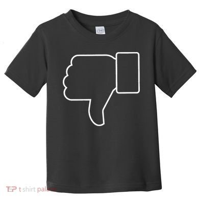 Thumbs Down Funny Jokes Sarcastic Toddler T-Shirt