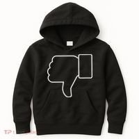 Thumbs Down Funny Jokes Sarcastic Kids Hoodie thumb 0