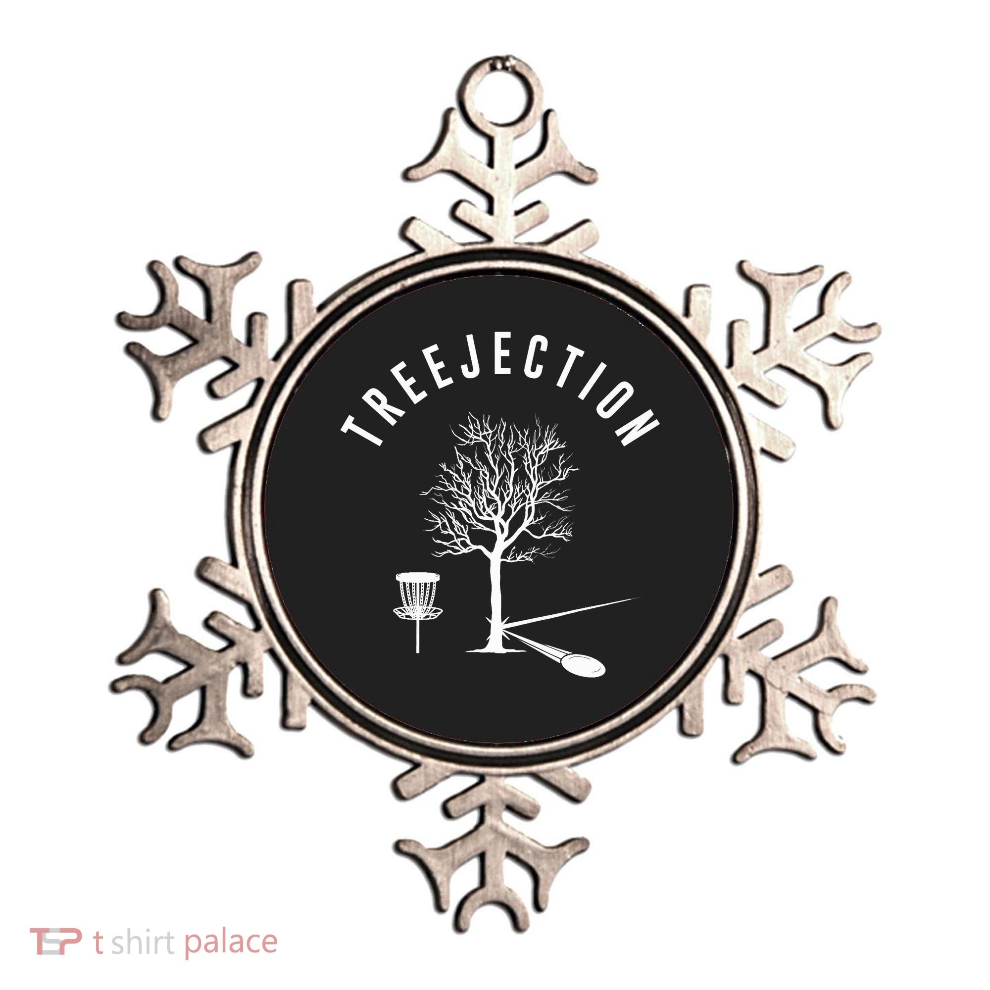 Treejection Disc Golf Funny Sports Tree Disc Golf Player Ornament