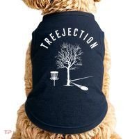 Treejection Disc Golf Funny Sports Tree Disc Golf Player Doggie Tank thumb 0