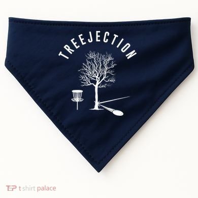 Treejection Disc Golf Funny Sports Tree Disc Golf Player USA-Made Doggie Bandana