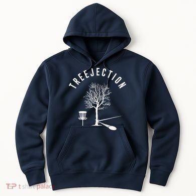 Treejection Disc Golf Funny Sports Tree Disc Golf Player Hoodie