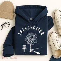 Treejection Disc Golf Funny Sports Tree Disc Golf Player Hoodie thumb 4