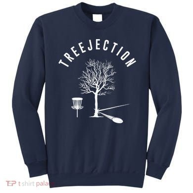 Treejection Disc Golf Funny Sports Tree Disc Golf Player Sweatshirt