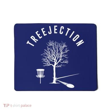Treejection Disc Golf Funny Sports Tree Disc Golf Player Mousepad