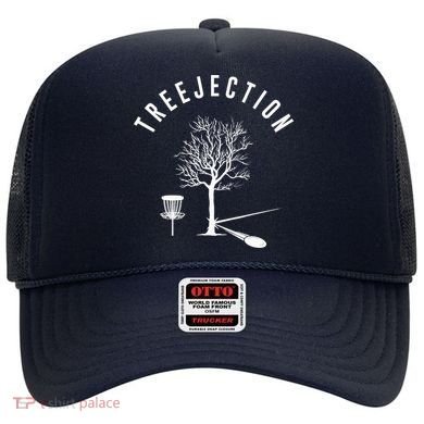 Treejection Disc Golf Funny Sports Tree Disc Golf Player Hat