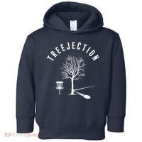 Treejection Disc Golf Funny Sports Tree Disc Golf Player Toddler Hoodie thumb 0