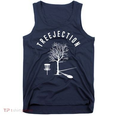 Treejection Disc Golf Funny Sports Tree Disc Golf Player Tank Top