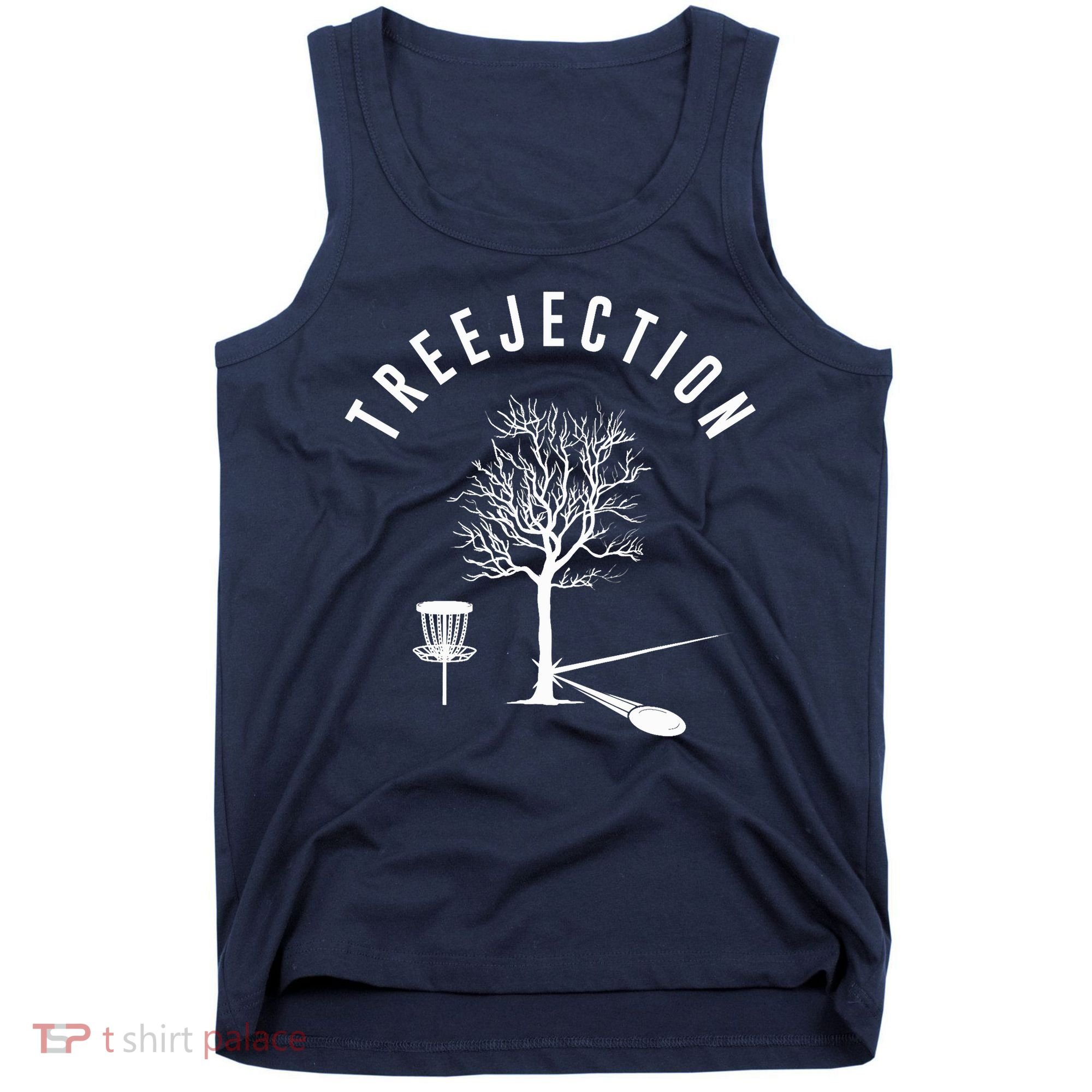 Treejection Disc Golf Funny Sports Tree Disc Golf Player Tank Top