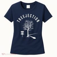Treejection Disc Golf Funny Sports Tree Disc Golf Player Women's T-Shirt thumb 0