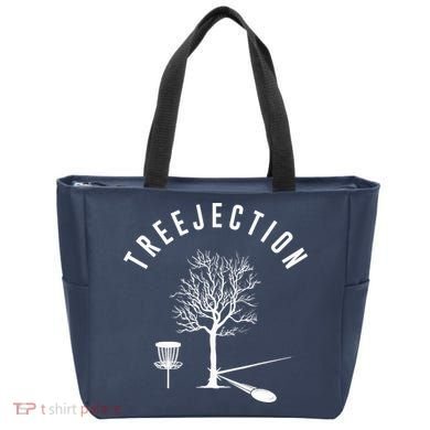 Treejection Disc Golf Funny Sports Tree Disc Golf Player Tote Bag