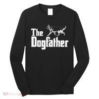 The Dogfather German Shepherd Funny Gift Long Sleeve Shirt thumb 0