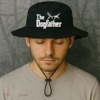 The Dogfather German Shepherd Funny Gift Bucket Hat thumb 2