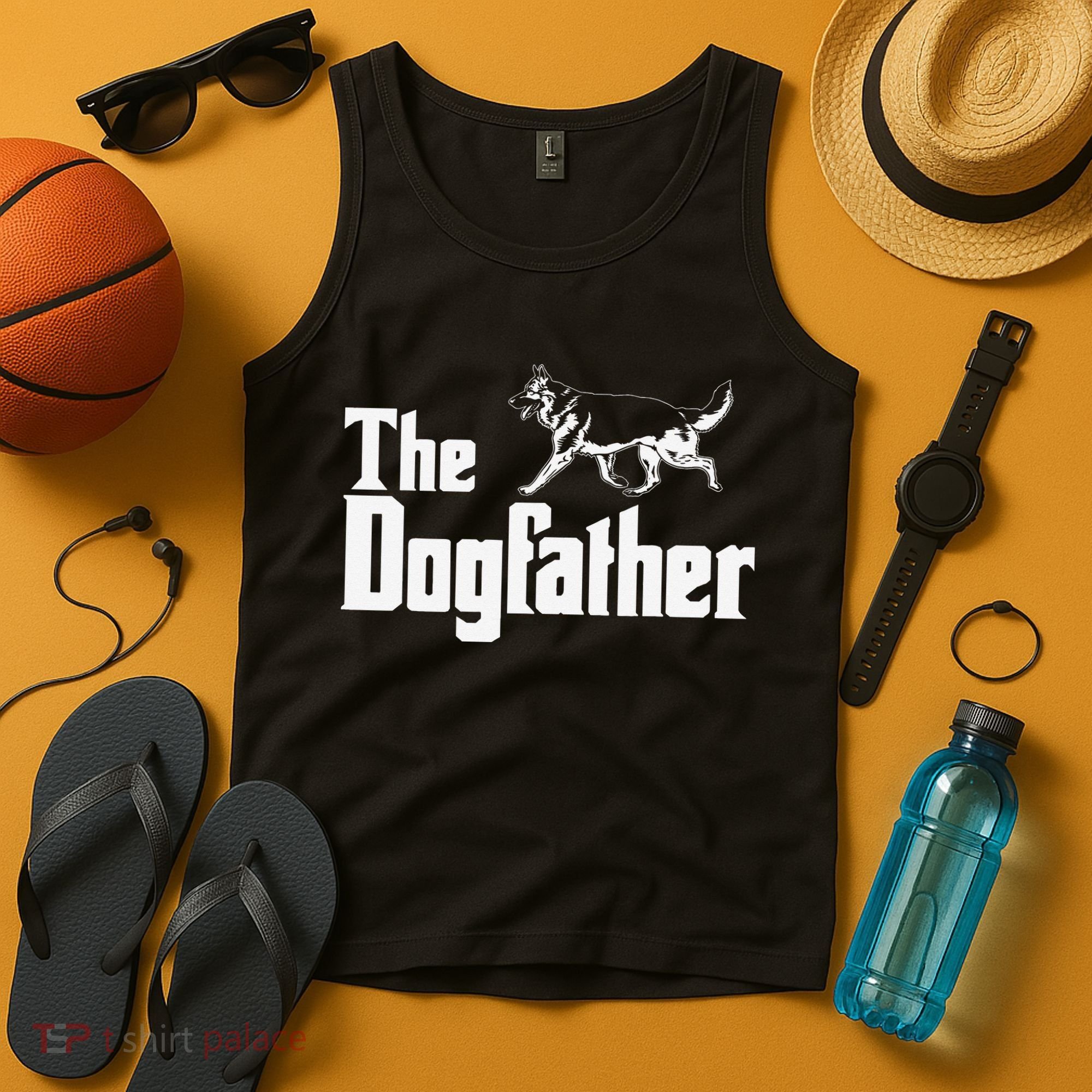 The Dogfather German Shepherd Funny Gift Tank Top