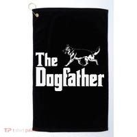 The Dogfather German Shepherd Funny Gift Golf Towel thumb 0