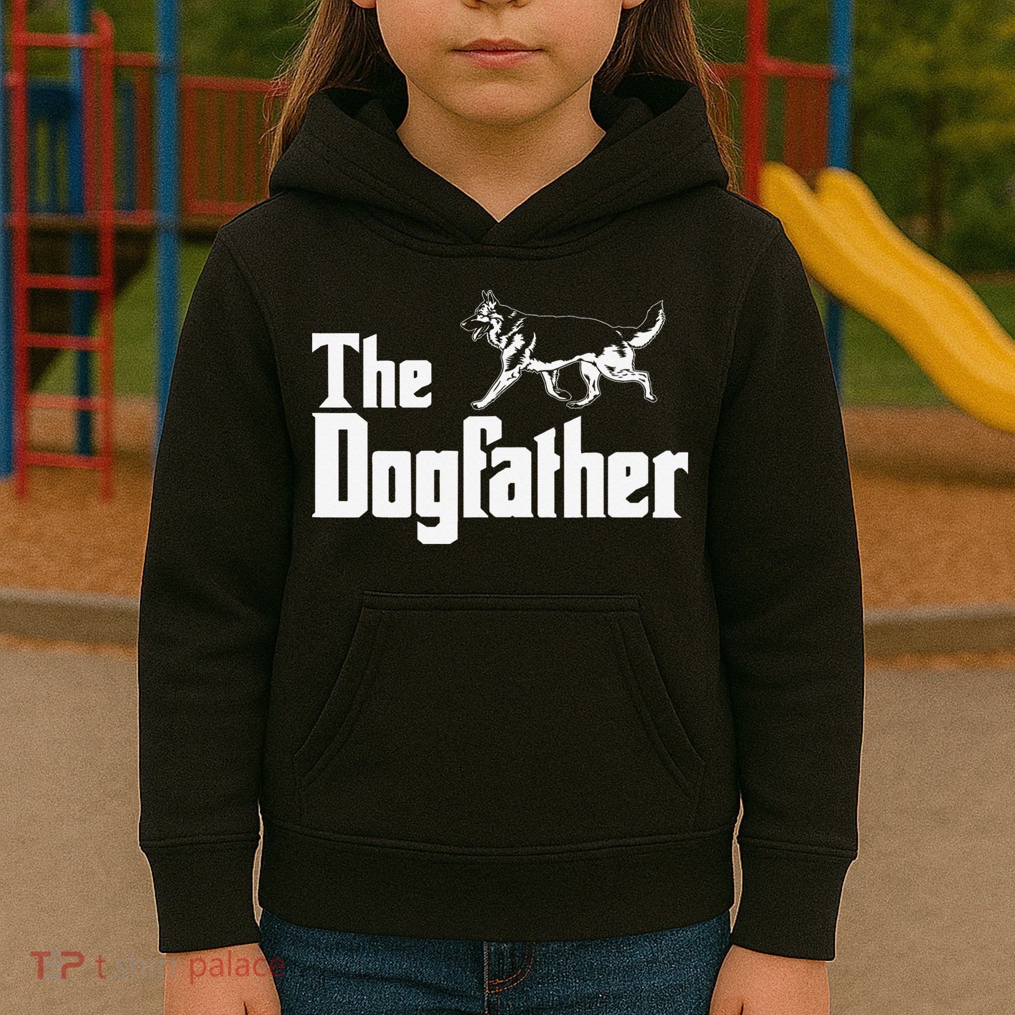 The Dogfather German Shepherd Funny Gift Kids Hoodie