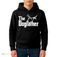 The Dogfather German Shepherd Funny Gift Kids Hoodie thumb 4
