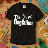 The Dogfather German Shepherd Funny Gift Kids T-Shirt thumb 3