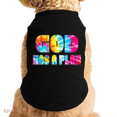 Tie Dye God Has A Plan Doggie Tank