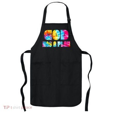 Tie Dye God Has A Plan Apron
