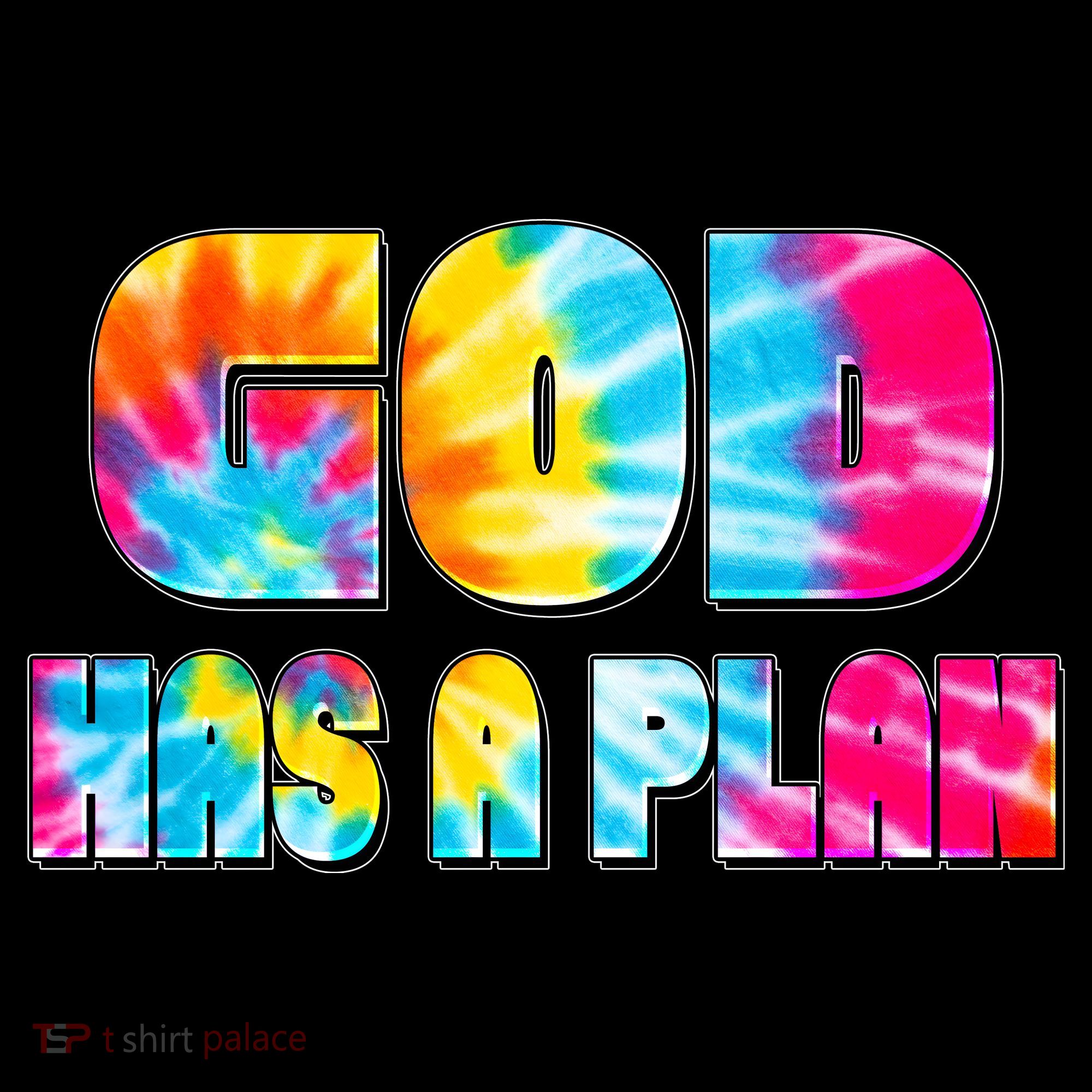 Tie Dye God Has A Plan Apron