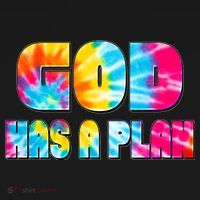 Tie Dye God Has A Plan Button thumb 1