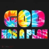 Tie Dye God Has A Plan Bucket Hat thumb 4