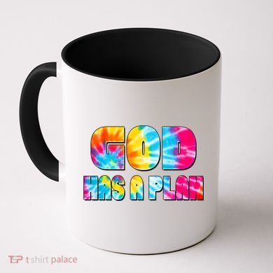 Tie Dye God Has A Plan Coffee Mug