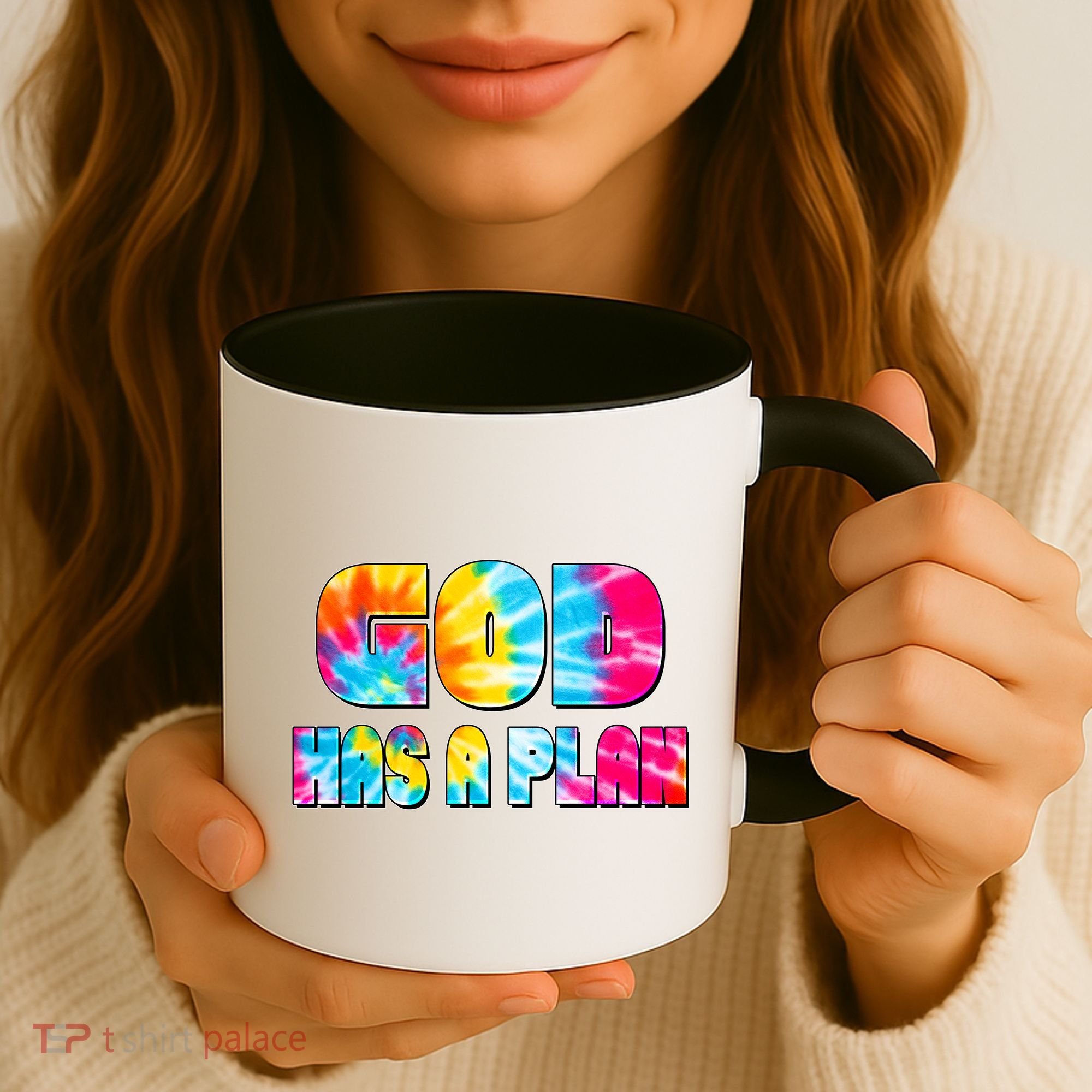 Tie Dye God Has A Plan Coffee Mug