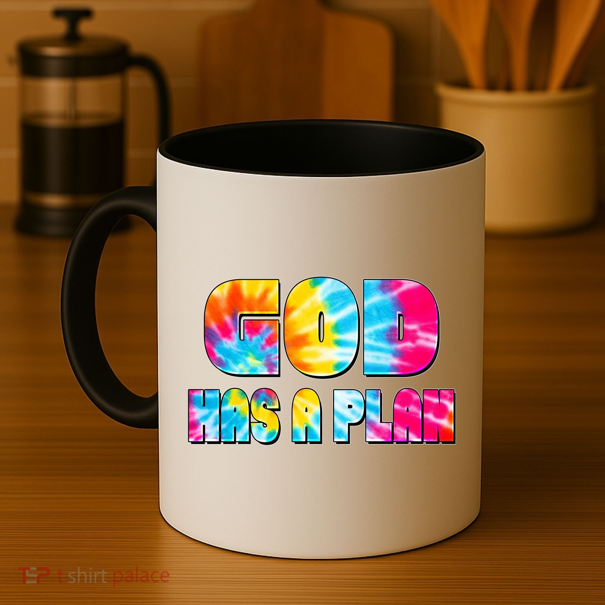 Tie Dye God Has A Plan Coffee Mug