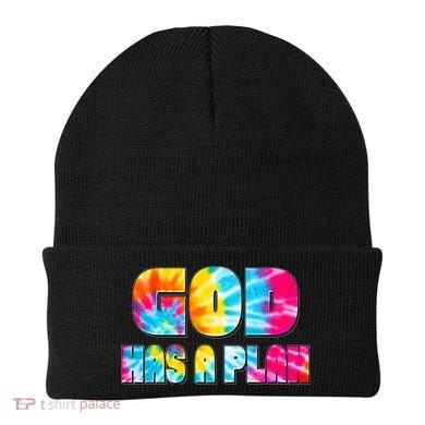 Tie Dye God Has A Plan Beanie