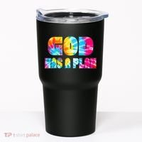 Tie Dye God Has A Plan Tumbler thumb 0