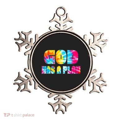 Tie Dye God Has A Plan Ornament