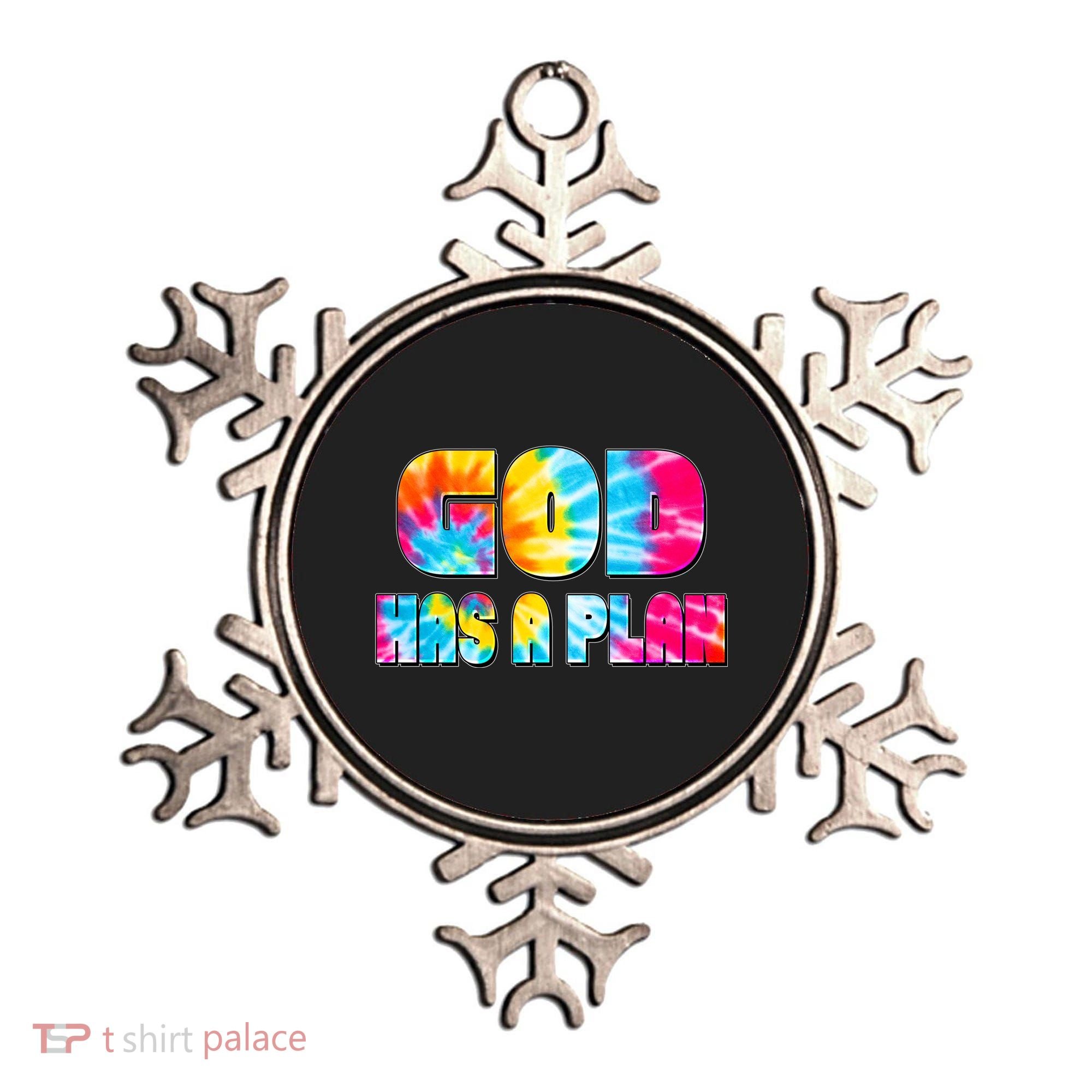 Tie Dye God Has A Plan Ornament