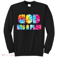 Tie Dye God Has A Plan Tall Sweatshirt thumb 0