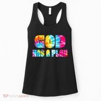 Tie Dye God Has A Plan Women's Tank Top thumb 0