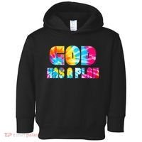 Tie Dye God Has A Plan Toddler Hoodie thumb 0
