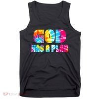 Tie Dye God Has A Plan Tank Top thumb 0