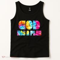 Tie Dye God Has A Plan Tank Top thumb 2