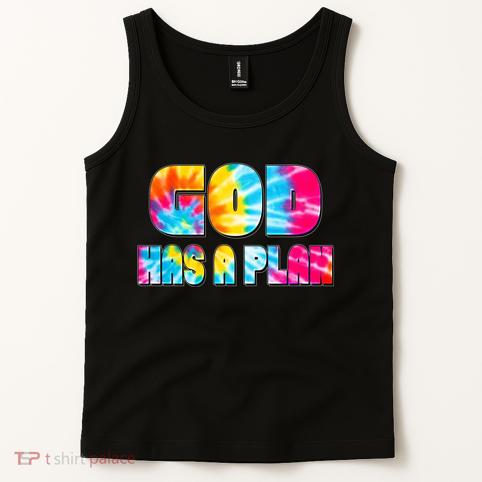 Tie Dye God Has A Plan Tank Top