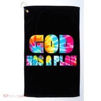 Tie Dye God Has A Plan Golf Towel thumb 0