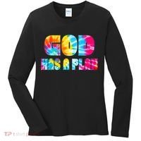 Tie Dye God Has A Plan Women's Long Sleeve Shirt thumb 0