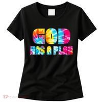 Tie Dye God Has A Plan Women's T-Shirt thumb 0