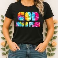 Tie Dye God Has A Plan Women's T-Shirt thumb 2