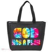 Tie Dye God Has A Plan Tote Bag thumb 0