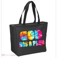 Tie Dye God Has A Plan Tote Bag thumb 2