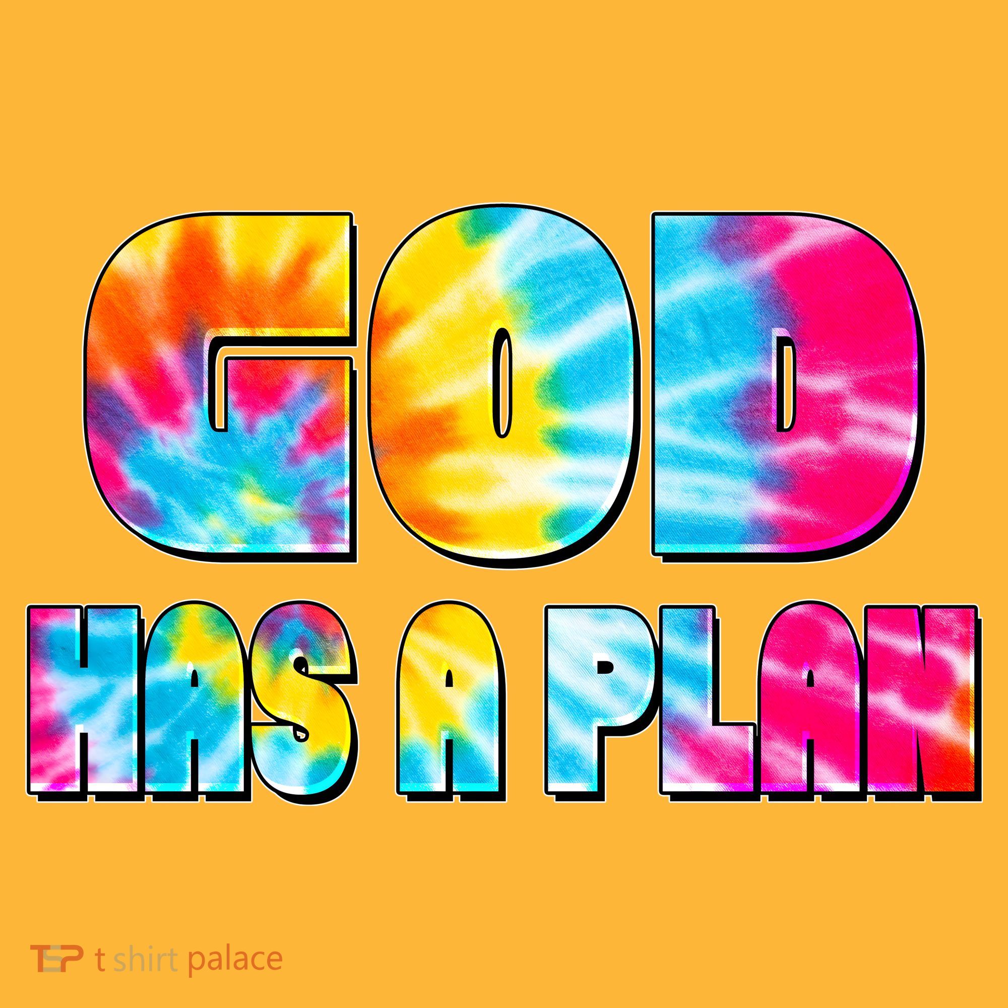 Tie Dye God Has A Plan Long Sleeve Shirt
