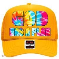 Tie Dye God Has A Plan Hat thumb 0